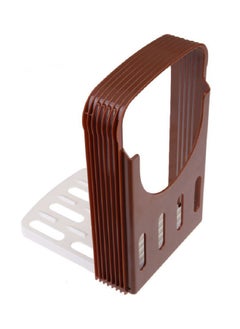 Buy Foldable Loaf Bread Slicer Cutter Brown 28.50 x 5 19.50cm in Saudi Arabia