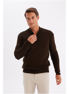 اشتري Man Tricot Standart Fit Halfzip Long Sleeve Pullover في مصر