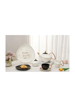 اشتري Tea set, 24 s, white*black, Oxford SC22-3-B2 في مصر