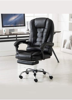 Buy Multifunction Leather Executive Office and Gaming Chair With Footrest in UAE