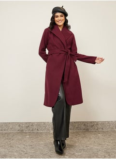 اشتري Belted Wool Like Midi Coat في السعودية