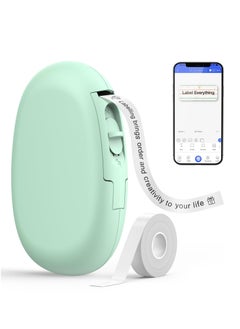 اشتري Label Makers E10 Mini Bluetooth Label Printer Wireless Labeler Label Maker Machine Multiple Templates Available Labelmaker for Office Organization Home Kitchen Storage (Green) في الامارات