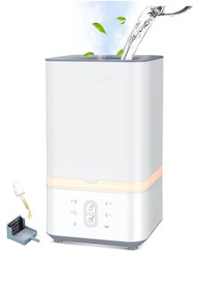 Buy 5L Humidifiers for Bedroom Large Room & Essential Oil Diffuser, Ultrasonic Top Fill Cool Mist Humidifiers for Baby, with Timer and Night Light, Smart Humidistat Control, Quiet, White in Saudi Arabia