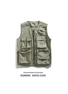 اشتري Autumn Thin Japanese Multi-Pocket Tactical Vest Casual Streetwear Sleeveless Top510 Black 510 Black في الامارات