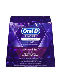 اشتري Oral-B 3D White Luxe Advance Seal 14 Whitening Treatments في الامارات