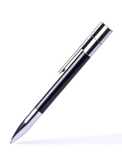 اشتري 64GB USB Flash Drive In The Shape of A Metal Ballpoint Pen Eye catching Design Making It A Suitable Gift For Businessmen Promotion Colleagues And Friends Black Color في السعودية