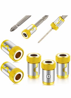 Buy 5pcs Magnetic Screw Ring, Removable Metal Magnetizer Screw for 1/4 Inch Hex Screwdriver and Power Bits in UAE