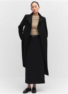 Buy Pocket Detail Longline Coat in Saudi Arabia