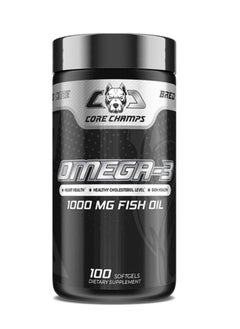 Buy Omega-3 Fish Oil 1000mg, 100 Softgels 100 Servings in UAE