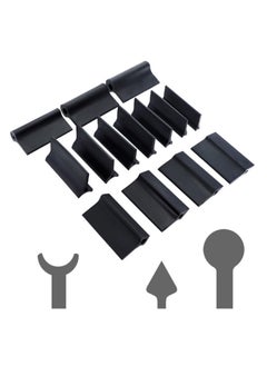 Buy 14 pcs Rubber Polishing Pad Flexible Contours Convex Concave Sanding Block, Sandpaper Holder Woodworking Tools Double Ended Contour Grinding Block for Lathe Wood Carving & Crafts, Black Rubber in Saudi Arabia