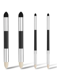 اشتري 4Pcs Blending Sponge Pen, Double Headed Washable Rubbing Sponge Brush, 2 Sizes Blending Pen Sketch Pen Brush, Sponge Drawing Art Blender Drawing Blender for School Students Beginners Artists في الامارات