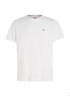 Buy Men's Classics Organic Cotton Slim T-Shirt, White in UAE