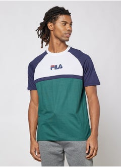 Buy Colourblock Logo T-Shirt in UAE