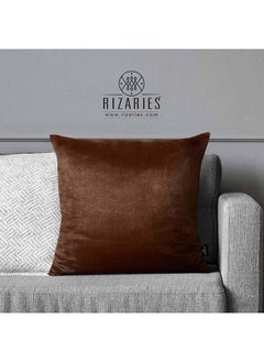 اشتري SuperSoft Plain Dark Brown Throw Pillow في الامارات