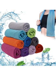 Buy Cooling Towels, 10 Pack Ice Towel, Mesh Cooling Towel, Soft Breathable Chilly Towel, Ice Towel for Neck, Microfiber Towel, for Yoga, Golf, Sport, Running, Gym, Workout, Camping, Fitness, 30 * 80 cm in Saudi Arabia