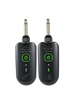 Buy double W3 Portable UHF Wireless Guitar Transmitter and Receiver Set 50M Transmission Range Audio Wireless System Built-in Rechargeable Lithium Battery in UAE