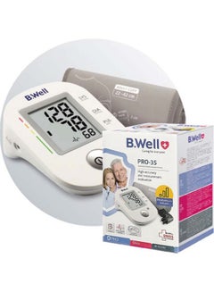 Buy PRO-35-ML Automatic Blood Pressure Monitor with 22cm - 42cm Size Medium-Large Cuff and Charger Adapter in UAE