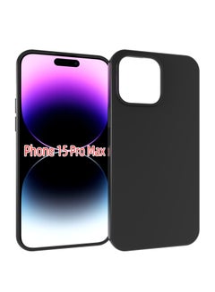 Buy Protective Case Cover For Apple iphone 15 Pro Max 5G Black in UAE