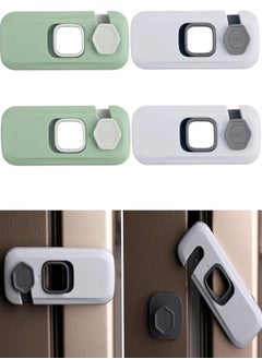 اشتري Kids Security Refrigerator Locks, 4Pcs Protective Self Adhesive Latches.Pinch Proof Lock for Toddlers and Children.Ideal for Refrigerators Cabinets Drawers Wardrobes and Freezers في الامارات