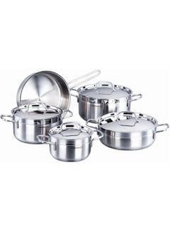 Buy Korkmaz Alfa 9 Piece Cookware Set in UAE