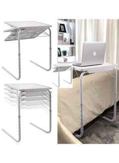 اشتري Eternal Home Essentials Adjustable Folding TV Tray Table with 6 Height and 3 Angle Adjustments or Eating Laptop Dinner Tray on Bed & Sofa في الامارات