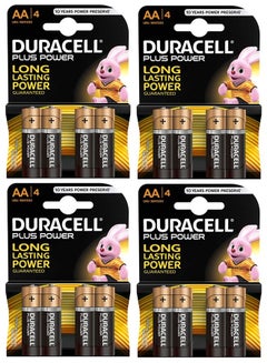 Buy 16 Duracell Plus Power Type AA Battery in Saudi Arabia