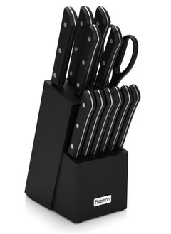 Buy 13-Piece Knife Set Yasumoto with Wooden Block in UAE