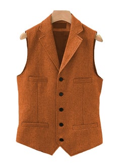 اشتري New Fashionable Herringbone Patterned Suit Vest في الامارات