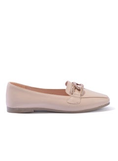 Buy Ballerina Flat Leather With Accessory BN-502 - Beige in Egypt