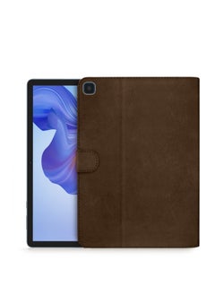 Buy PU Leather Magnetic Closure Flip Case Cover For Honor Pad X8/Honor Pad X8 Lite 2022 Dark Brown in Saudi Arabia