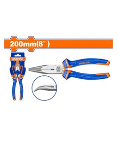 Buy Wadfow Carbon Steel Bent/Curved Nose Pliers - 200mm (WPL4C08) in UAE