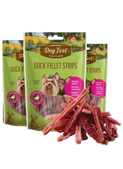 اشتري Duck Fillet Strips Soft Handcrafted Treats For Small And Mini Dogs 3X55g في الامارات