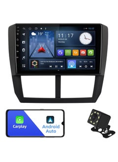 اشتري Android Car Stereo for Subaru Forester Impreza WRX STI 2008 2009 2010 2011 2012 4GB RAM 64GB ROM 9 Inch Support Apple Carplay, MirrorLink WiFi BT, IPS Touch Screen with AHD Camera Included في الامارات