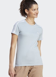 Buy Essentials Slim 3-Stripes T-Shirt in UAE