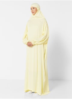 Buy Praying Dress In Plain Colour With Attached Veil in Saudi Arabia