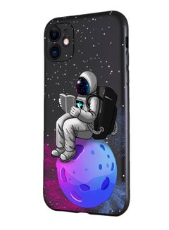 Buy for iPhone 11 Case, Shockproof Protective Phone Case Cover for iPhone 11, with An astronaut, with a book Pattern in UAE