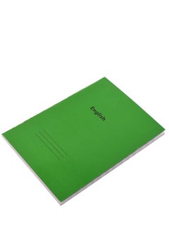 Buy Double Lined A5 English Notebook, 60 Sheets, 58 Grams, 22.5*16 CM, Suitable For Any Setting, From Office To School - Green in Egypt