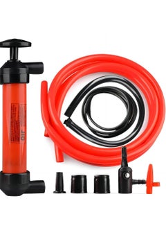 اشتري Multi-Purpose Siphon Transfer Pump Kit, Gasoline Siphon Hose Pump, Fluid Extractor Siphon Transfer Pump, Suitable for Gasoline Liquid Oil Air and Automotive في الامارات