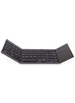 Buy B033 three system Universal three folding with touch pad phablet computer wireless Bluetooth portable mini keyboard in UAE