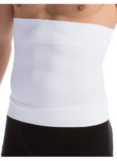 اشتري Farmacell 405 (White, XL) Men's waist control belt shaping band, 100% Made in Italy في الامارات