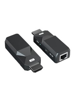 Buy HDMI Extender 165ft Audio Video 1080P Over Cat5 Cat6 Ethernet Cable Transmit Lossless Signal Long Distance Extension Adapter, 2 PCS in UAE
