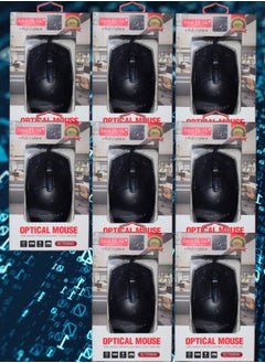 اشتري 8 Pieces SmarTLink Optical Mice The Wired Professional Cool Mouse SL7006MS في السعودية