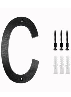 اشتري 8’’ Modern Floating House Numbers for Outside Large Black Shadow Home Number with Nails Kit & Template Easy to Be Mounted for Exterior House Address Garage Gate Street Farmhouse Number C في السعودية