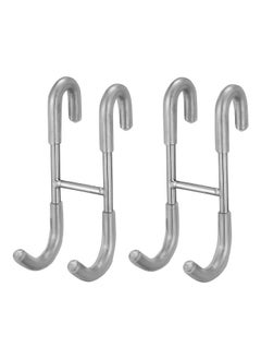 Buy Shower Door Hooks, 304 Stainless Steel Over Door Hooks, Towel Hooks for Bathroom Frameless Glass Shower Door 0.47"(12mm), Drilling-Free Hanger Shower Hooks, 2-Pack, Silver in Saudi Arabia