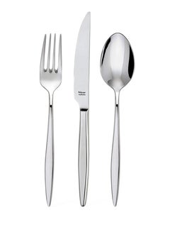 Buy Hisar Mercury - Stainless Steel 18/10 Cutlery Set  - 24 PCs. Made in Turkey. in UAE
