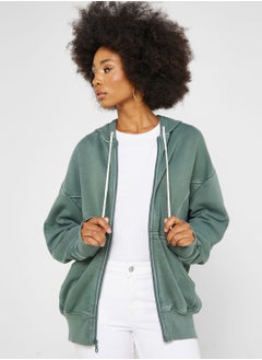 Buy Offline By Aerie Oversized Full Zip Hoodie in UAE