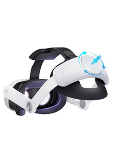 Buy Head Strap Compatible with 2023 Oculus Quest 3 White in Saudi Arabia