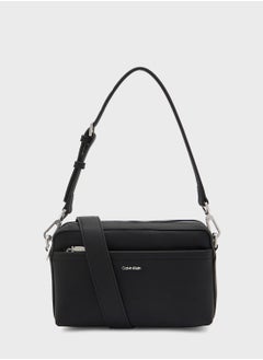 Buy Zip Over Logo Detailed Crossbody in UAE