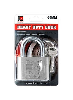 اشتري Heavy-Duty Security Padlock Long HA-1821, Weather-Resistant in Heavy Duty steel Lock 60 MM - Padlock  shackle with Keys for Sheds, Storage Unit, School, Gym Locker, Fence, Toolbox, Hasp Storage في الامارات