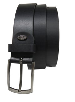 Buy GENUINE LEATHER FORMAL AND CASUAL BLACK BELT FOR MENS in UAE